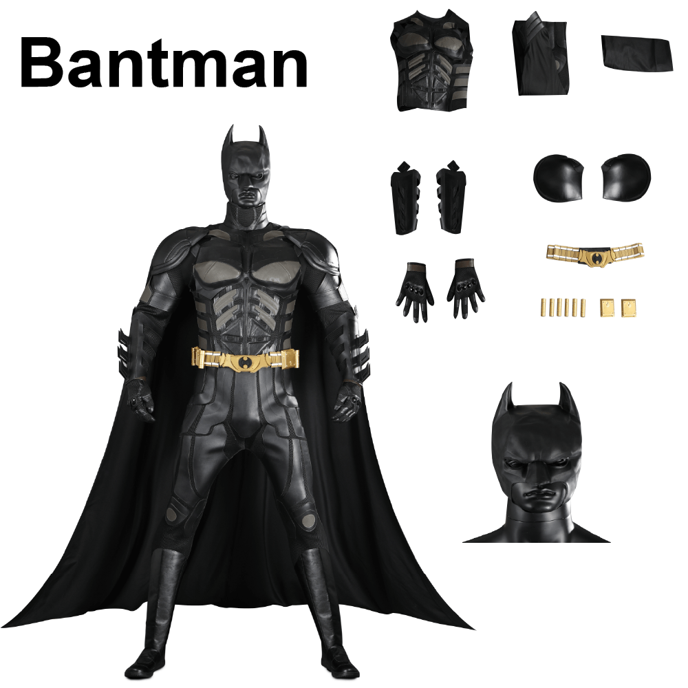 Disfraz de Superhéroe Adulto Caballero Murciélago con Mono, Capa y Máscara para Halloween - Fantasia Cosera