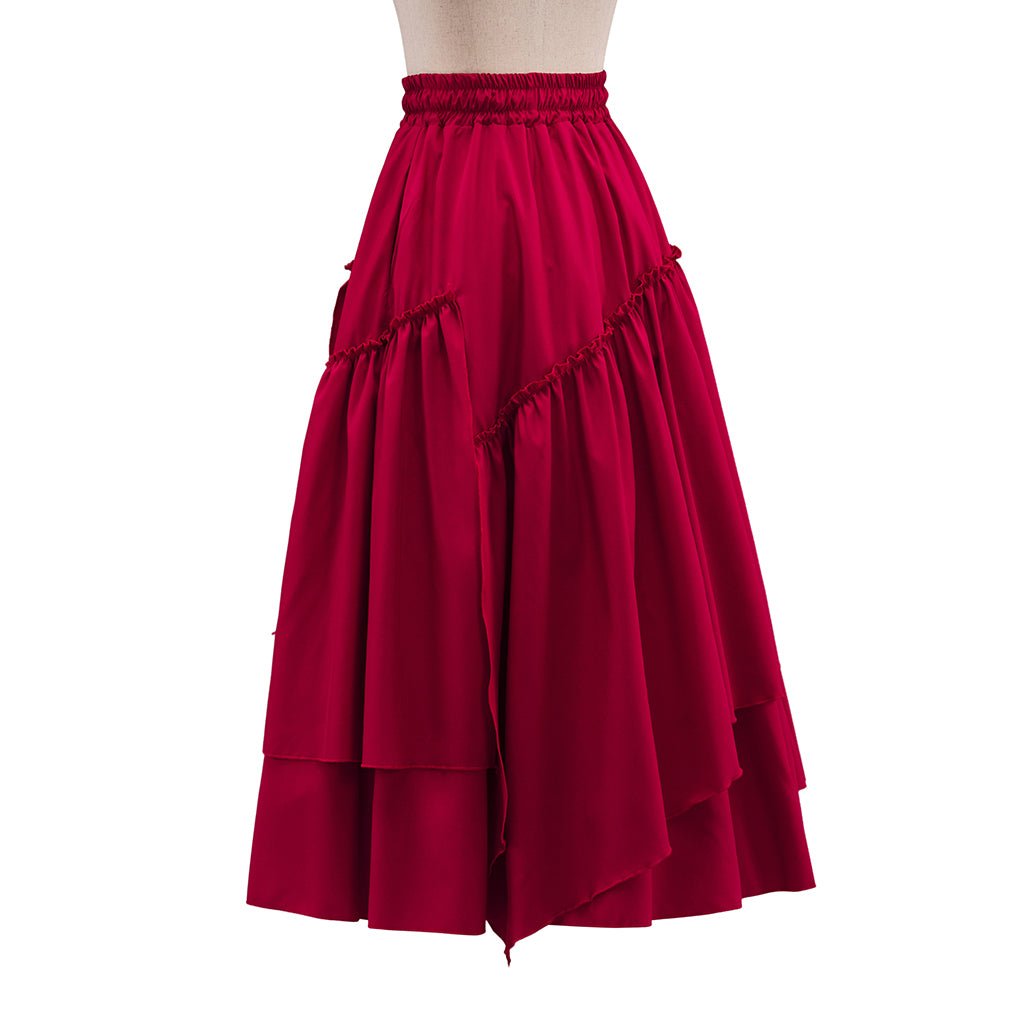 Falda de Pana Retro para Mujer – Falda Plisada de Cuadros Medieval para Cosplay - Fantasia Cosera