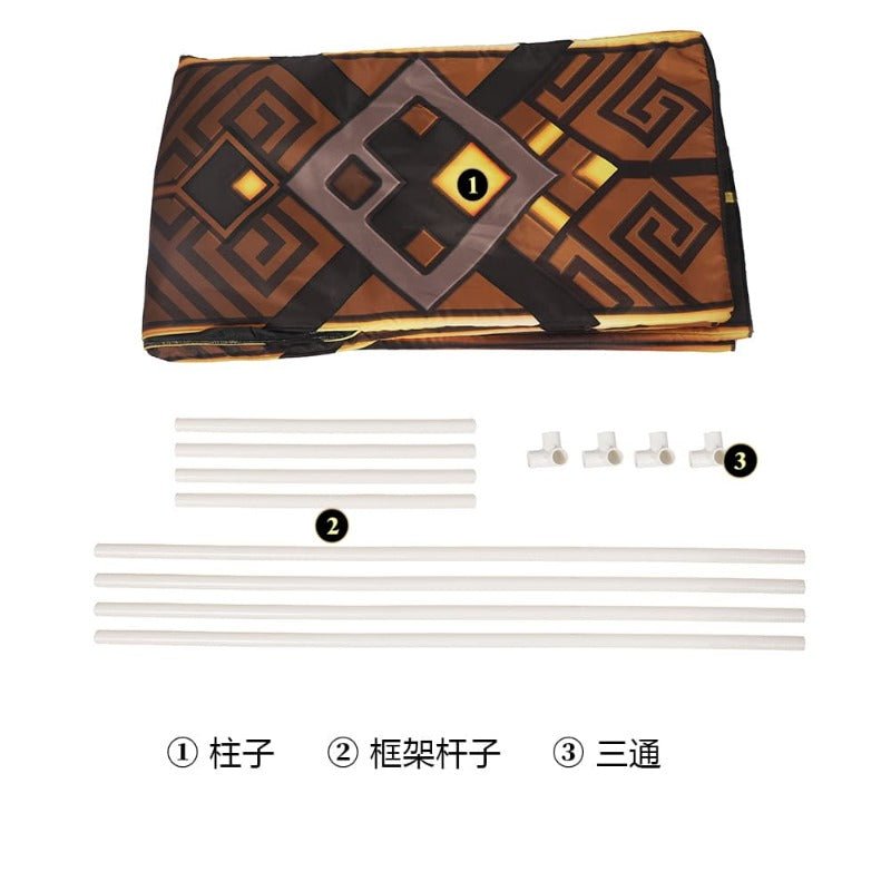 Traje de Cosplay Divertido de Zhongli – Genshin Impact Pilar de Roca para Halloween y Eventos - Fantasia Cosera