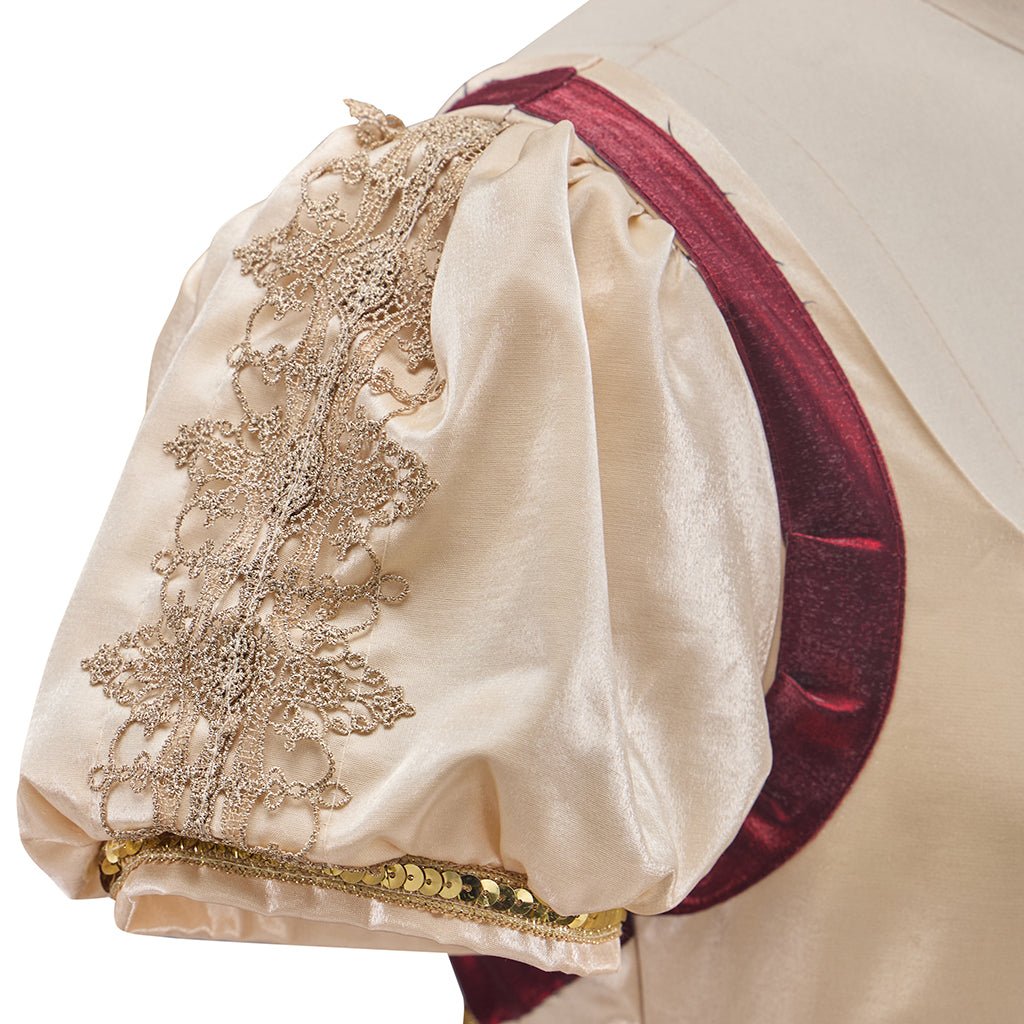 Chaleco Rosa Noble y Falda Beige Traje Cosplay – Elegante y Estiloso - Fantasia Cosera