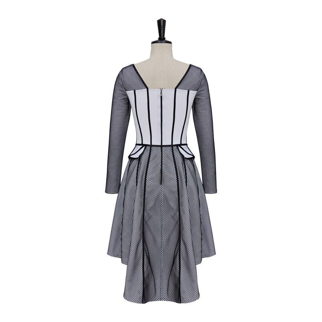 Vestido de Cosplay de Jane Seymour de Six el Musical para Mujeres | Acabado en Negro - Fantasia Cosera