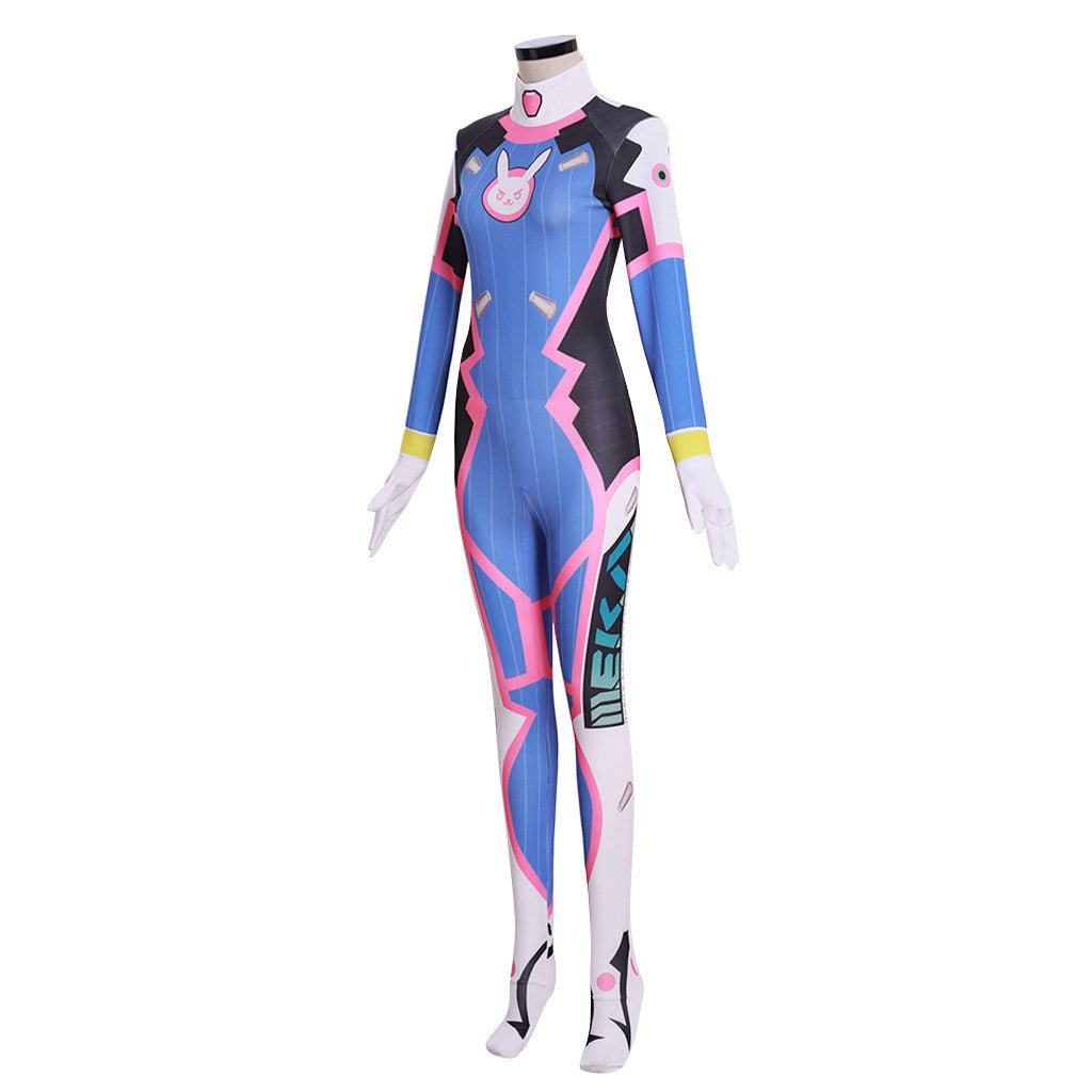 Traje Zentai D.Va Overwatch Cosplay para Gamers y Fans del Cosplay - Fantasia Cosera