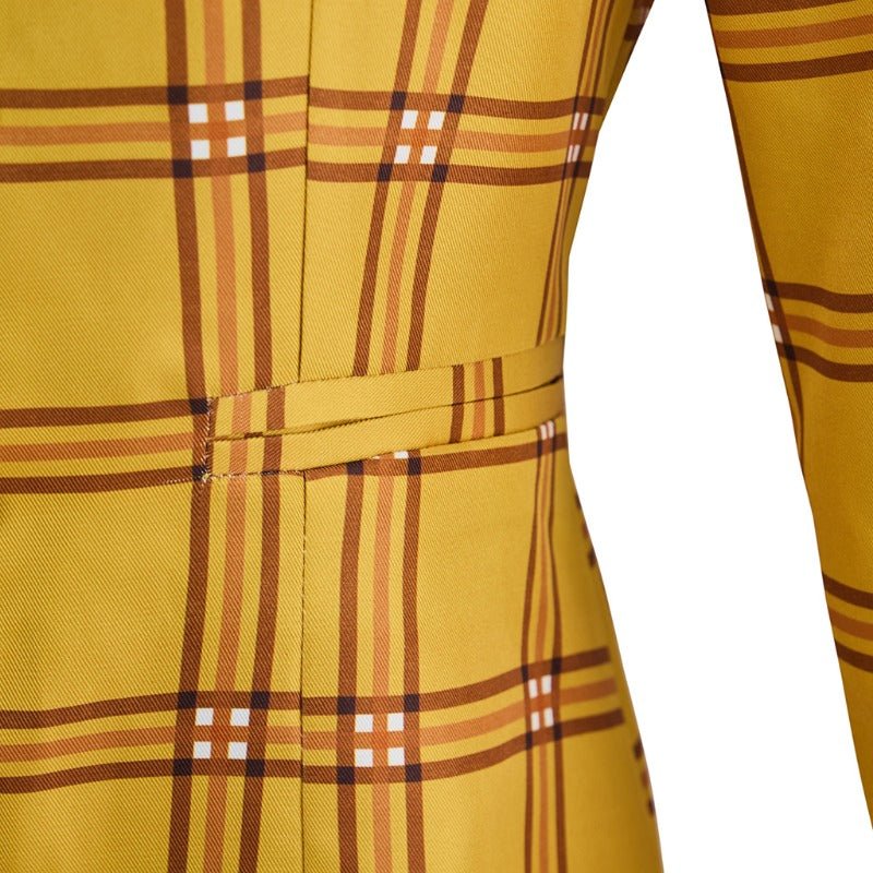 Disfraz de Cher de Clueless para Mujer - Conjunto de Chaqueta y Falda a Cuadros Amarillos de los 90 - Fantasia Cosera