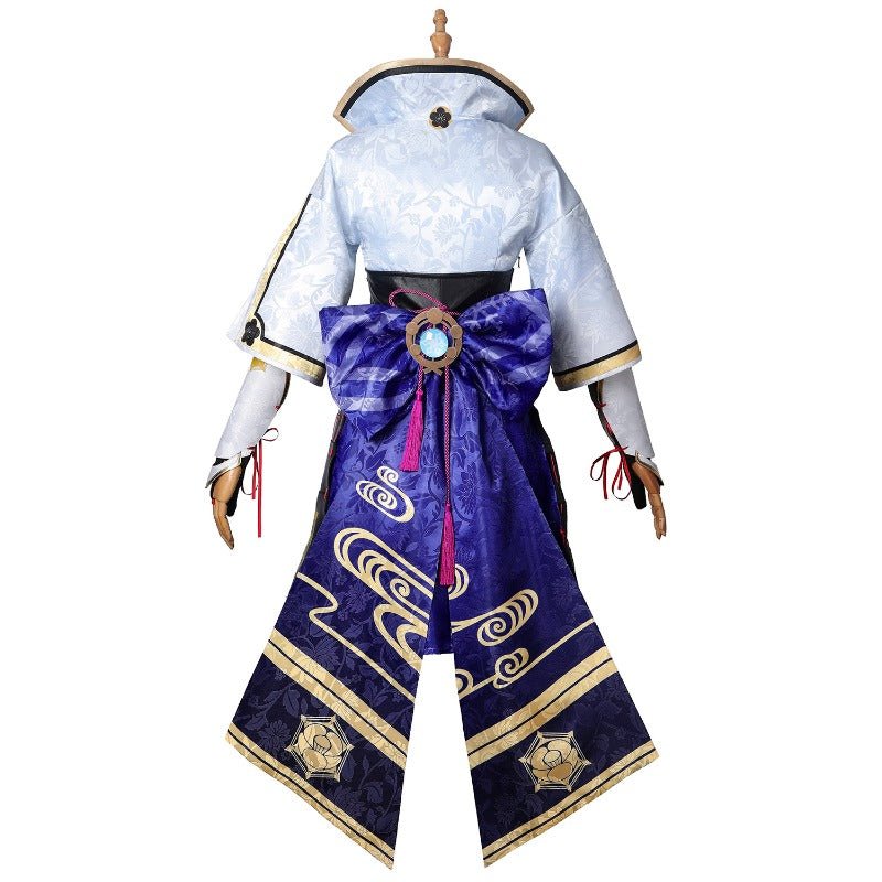 Traje de Cosplay de Kamisato Ayaka de Genshin Impact - Conjunto Completo para Halloween - Fantasia Cosera