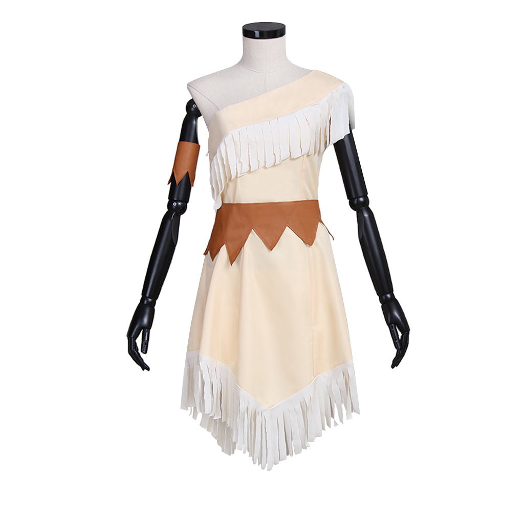 Disfraz de Pocahontas de Disney | Vestido Elegante de Pocahontas para Halloween y Eventos de Cosplay - Fantasia Cosera