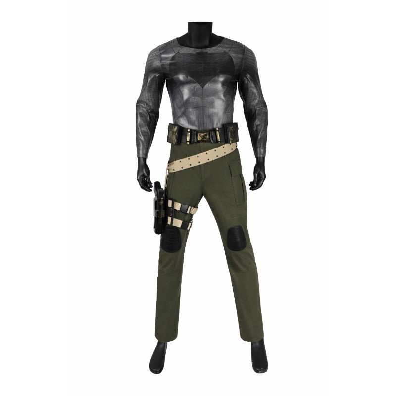 Traje de Cosplay de Ben Affleck como Batman - Abrigo de Cuero de la Liga de la Justicia - Fantasia Cosera