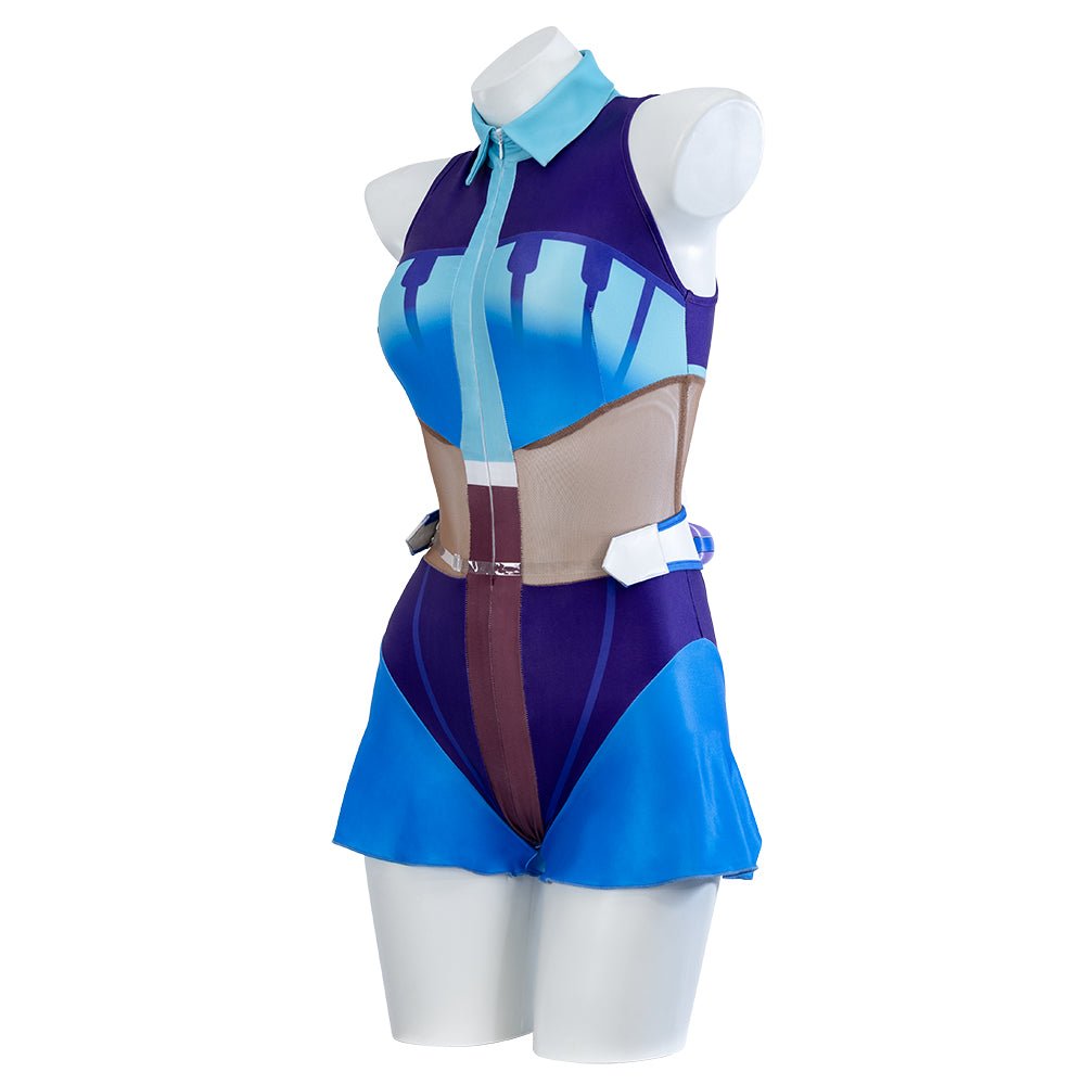 Traje de Cosplay Water Miku Pokémon - Outfit de Hatsune Miku Proyecto Voltage para Fans - Fantasia Cosera