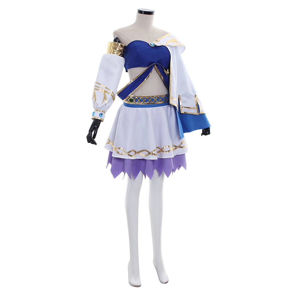 Traje de Cosplay de Lana Bruja Blanca - Outfit de la Bruja del Bosque Guerreras - Fantasia Cosera