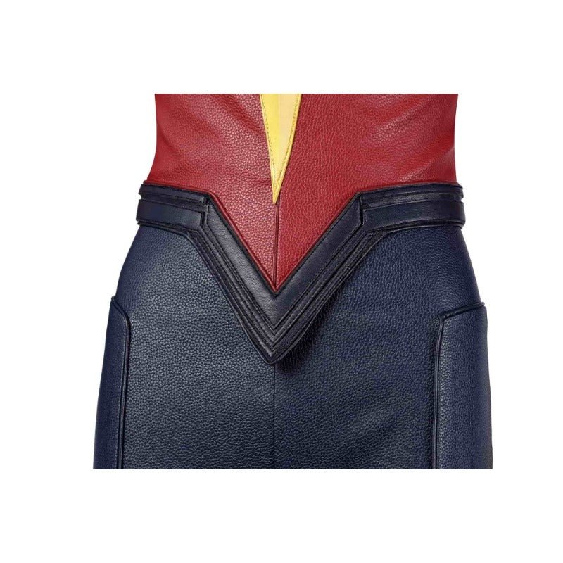 Traje de Cosplay de Cuero Captain Marvel 2 Carol Danvers para Halloween - Fantasia Cosera
