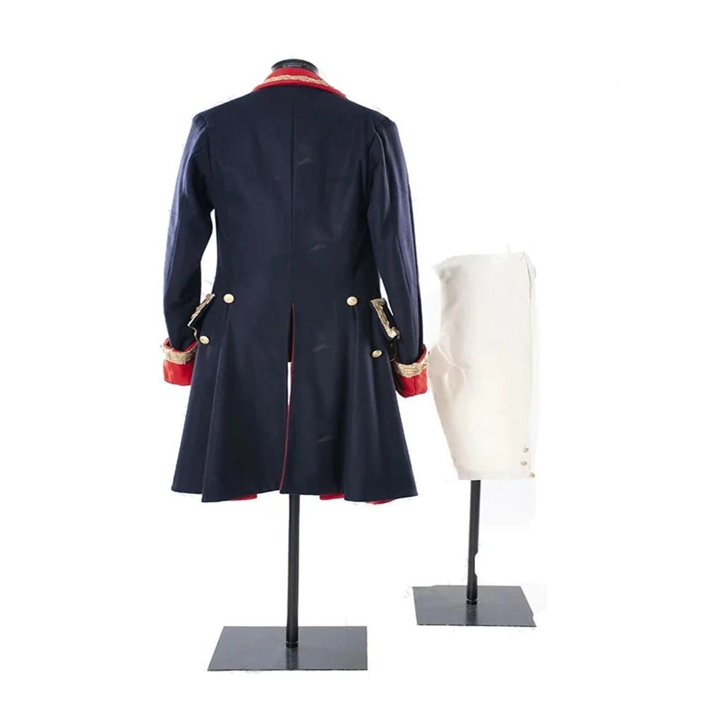 Traje de Soldado Tudor Regencia 1780s – Chaqueta y Chaleco Noble Conjunto Completo | Fantasía Cosera Serie Cosplay - Fantasia Cosera