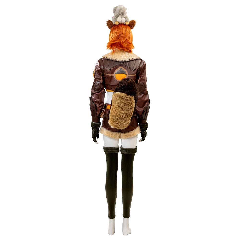 Traje de Cosplay de Squirrel Girl de Marvel Contest of Champions - Calidad Premium - Fantasia Cosera