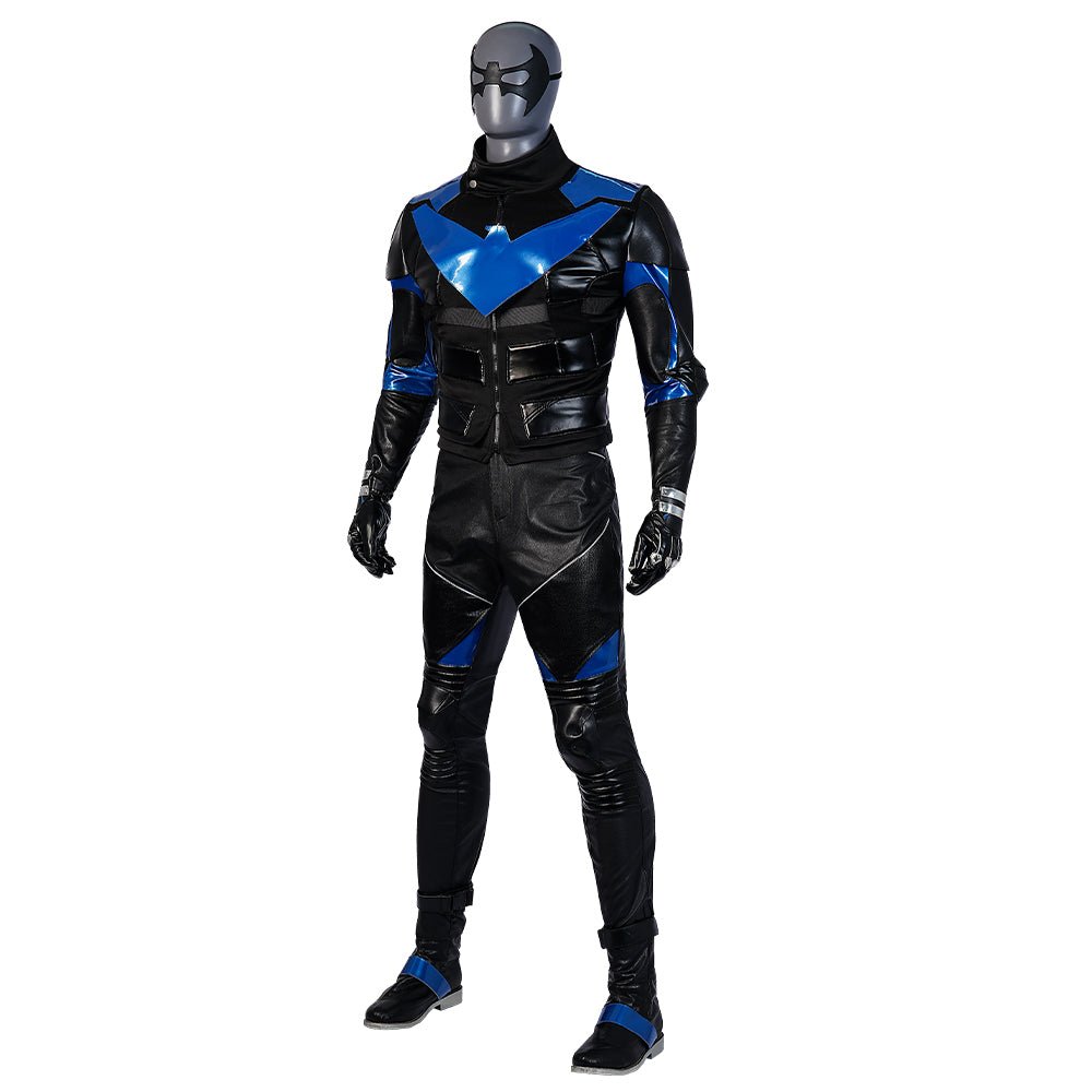 Traje de Cosplay de Nightwing de Batman: Gotham Knights para Halloween - Fantasia Cosera