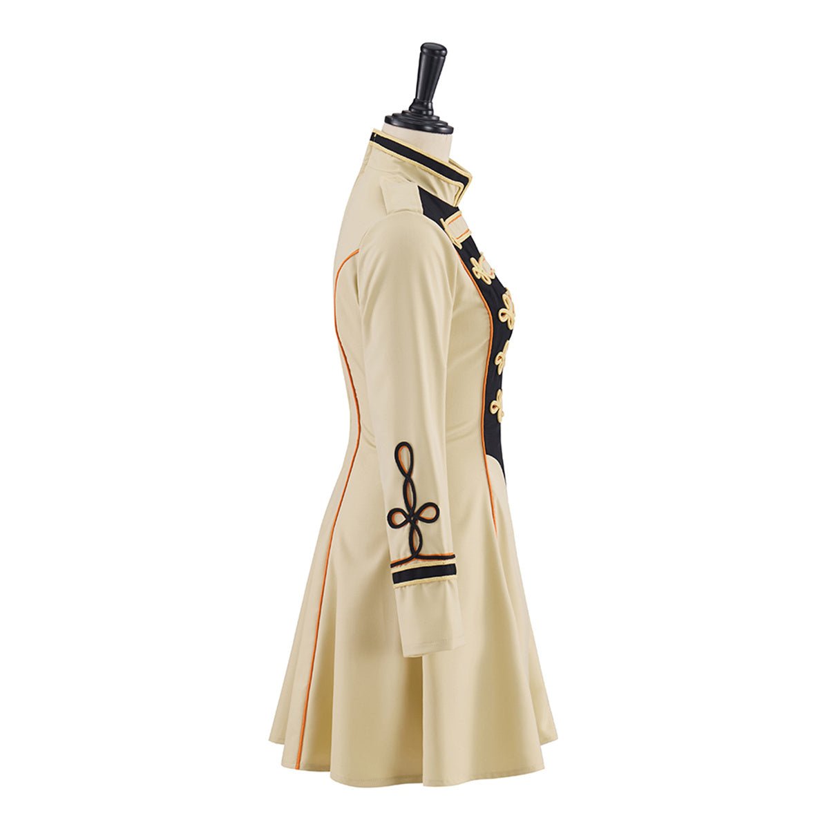 Abrigo Militar Beige de Longitud Media – Disfraz de Cosplay Medieval - Fantasia Cosera