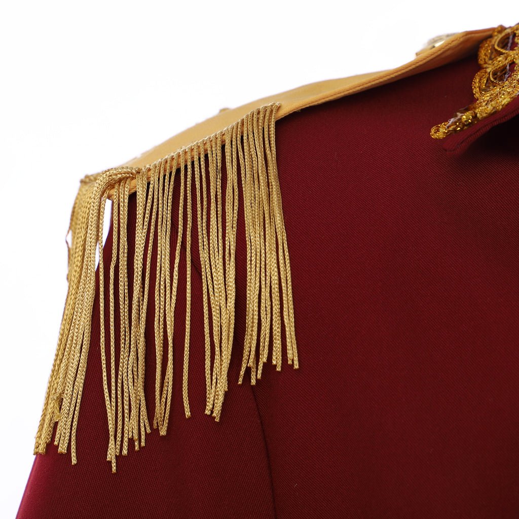 Chaqueta Militar Inspirada en Hamilton | Traje Gótico Aristocrático Colonial para Hombres | Serie Medieval Fantasía Cosera - Fantasia Cosera