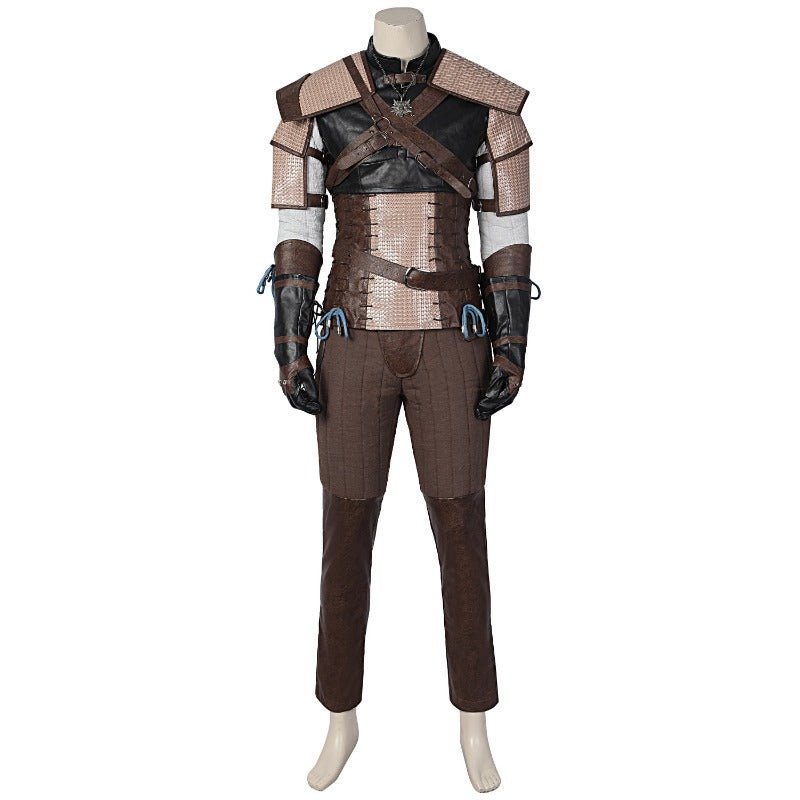 Traje de Cosplay de Geralt de Rivia de The Witcher 3 - Chaqueta de Cuero para Halloween y Eventos - Fantasia Cosera