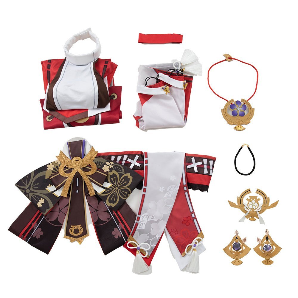 Traje de Cosplay de Yae Ko de Genshin Impact para Mujeres - Fantasia Cosera