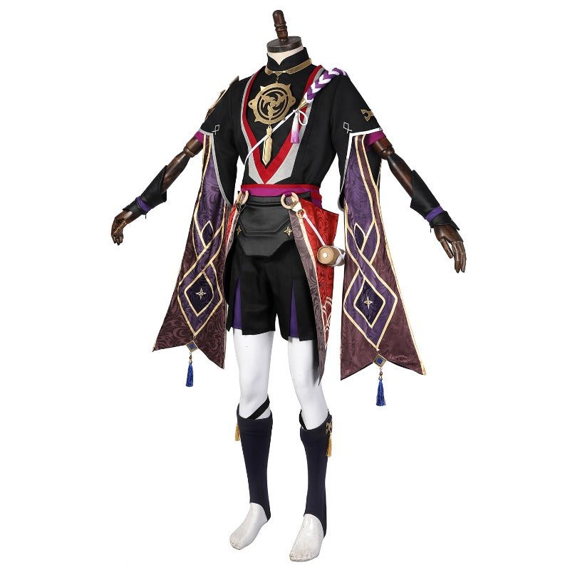 Traje de Cosplay de Scaramouche de Genshin Impact Ver 1 - Disfraz de Halloween - Fantasia Cosera