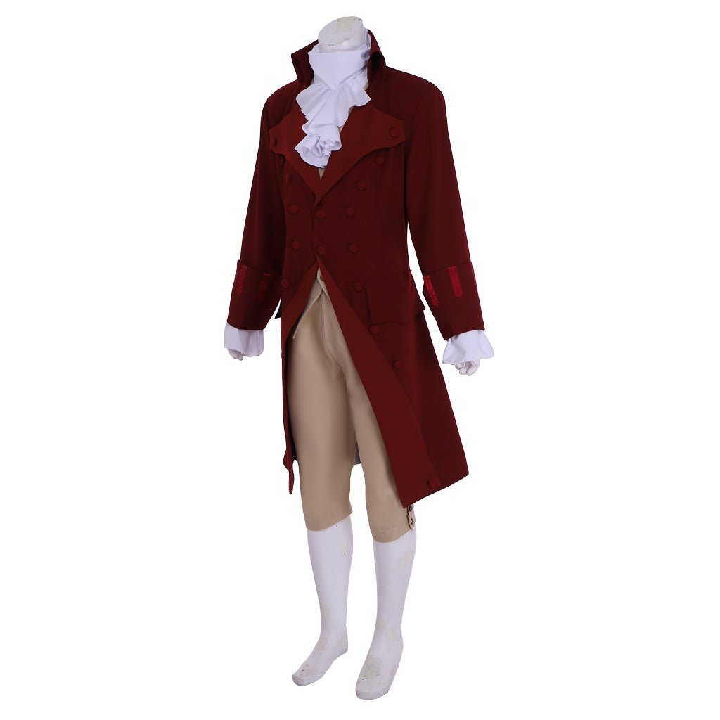 Traje de Cosplay de Aaron Burr de Hamilton - Aristócrata Colonial | Fantasía Cosera Serie Medieval - Fantasia Cosera