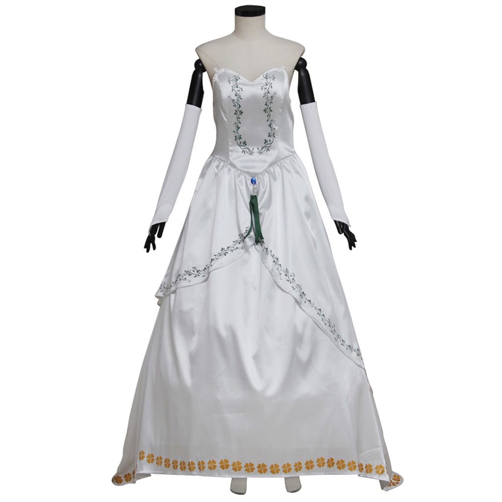 Traje de Cosplay de Garnet de Final Fantasy IX – Vestido de Novia Blanco para Mujeres Adultas - Fantasia Cosera