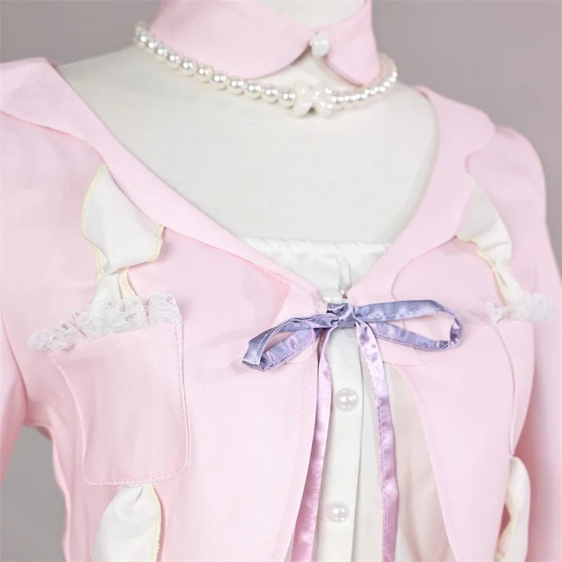 Traje de Cosplay de Sangonomiya Kokomi Nueva Piel Genshin Impact - Abrigo Vestido Rosa para Mujer - Fantasia Cosera