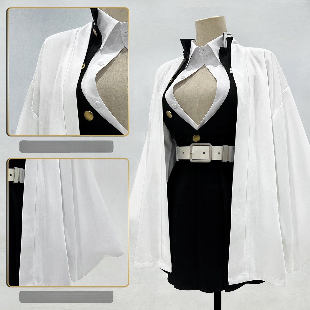 Traje de Cosplay de Kanroji Mitsuri Love Hashira - Demon Slayer: Kimetsu no Yaiba - Fantasia Cosera