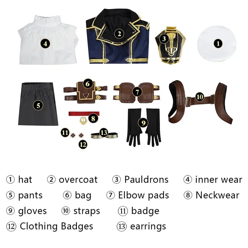 Traje de Cosplay de Caitlyn Kiramman de League of Legends para Mujer - Conjunto Completo para Halloween y Carnaval - Fantasia Cosera