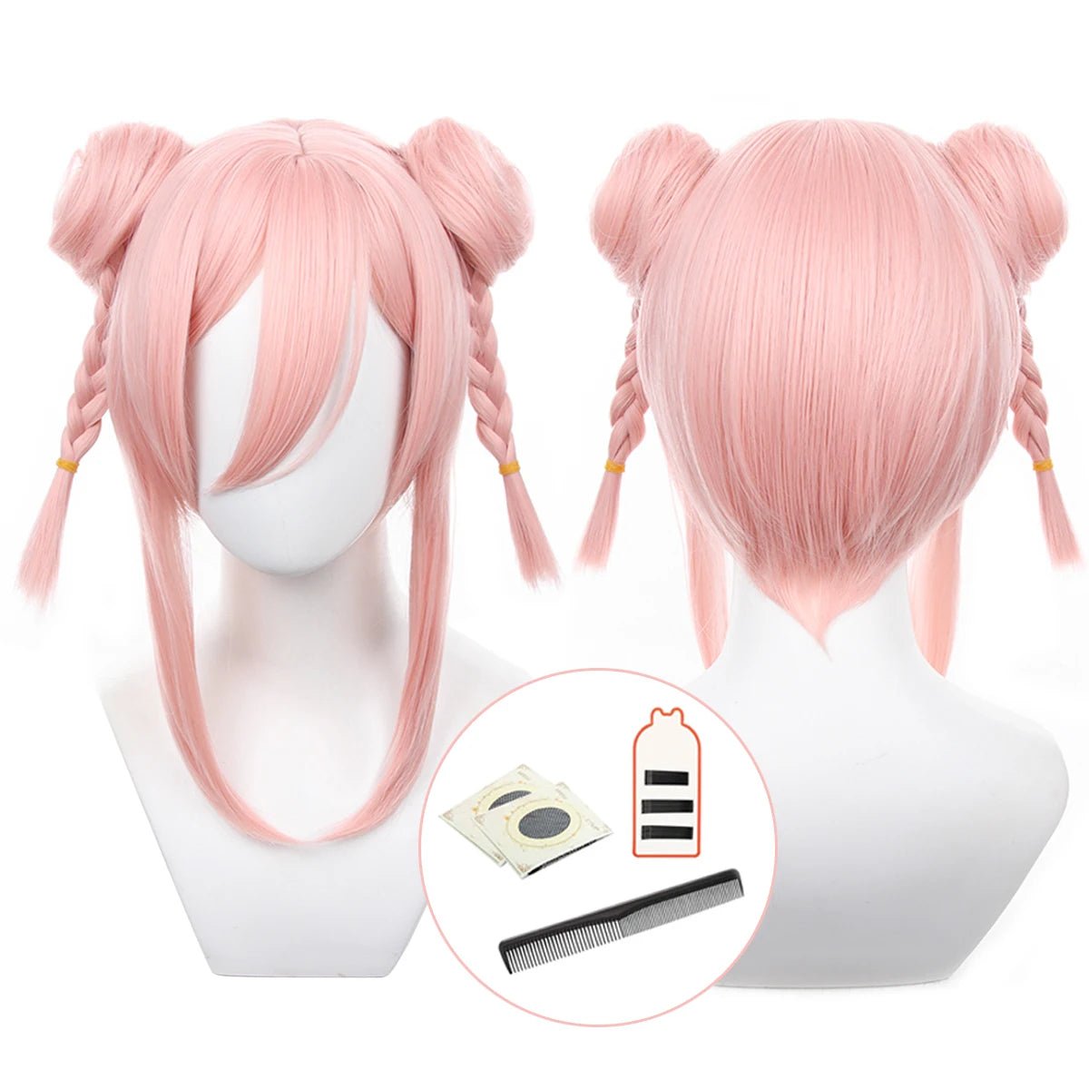 Peluca Cosplay Chigiri Blue Lock Manga Anime Traje China Kung Fu Serie Rosa Fibra Sintética Ajustable 9 Colores - Fantasia Cosera