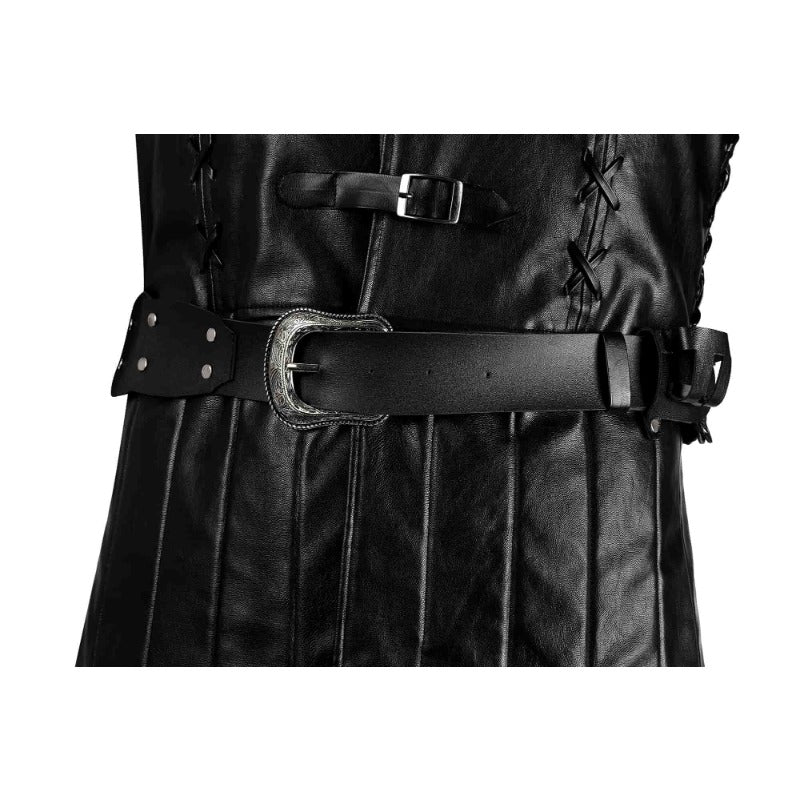 Traje de Cosplay de Geralt de The Witcher 3: Caza Salvaje para Hombre - Abrigo, Pantalones y Camisa - Fantasia Cosera