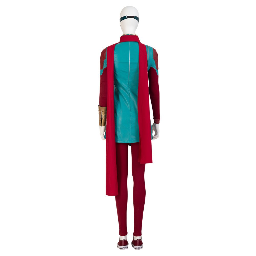 Traje de Cosplay de Kamala Khan con Capa de Halloween – Inspirado en Ms. Marvel - Fantasia Cosera