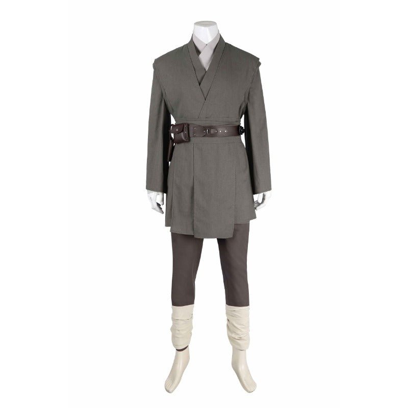 Traje de Cosplay de Obi-Wan Kenobi Conjunto Completo - Capa de Caballero Jedi para Halloween y Carnaval - Fantasia Cosera