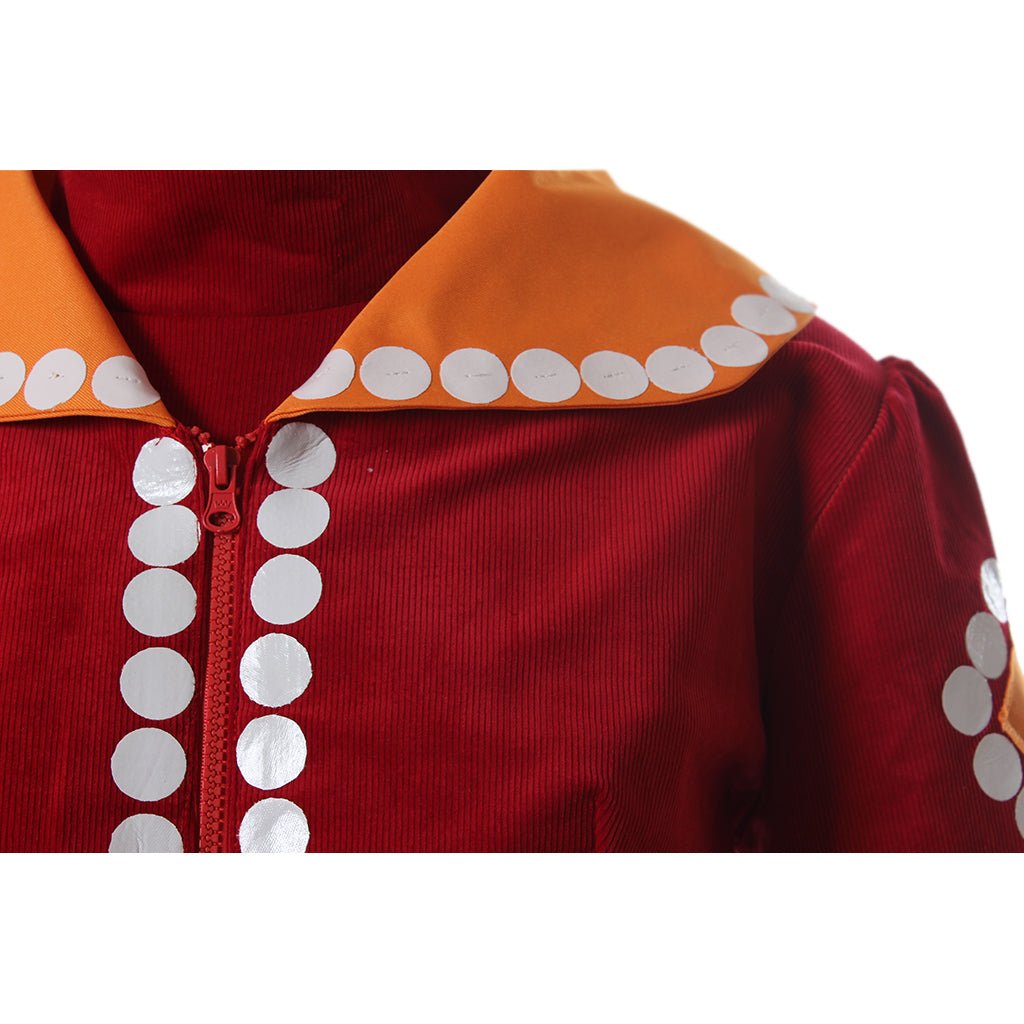 Vestido Rojo para Adultos de Lady Tremaine, la Madrastra Malvada, para Cosplay - Fantasia Cosera