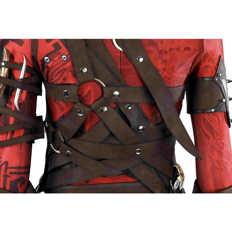 Conjunto de Cosplay de Karlach de Baldur's Gate - Fantasia Cosera