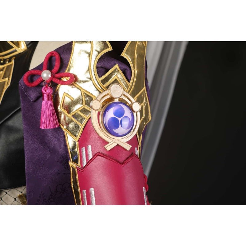 Traje de Cosplay de Kuki Shinobu de Genshin Impact - Traje de Ninja - Fantasia Cosera