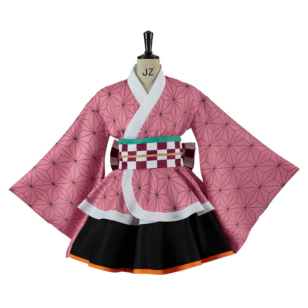 Traje de Cosplay Nezuko Kimono de Demon Slayer – Outfit Auténtico de Anime - Fantasia Cosera