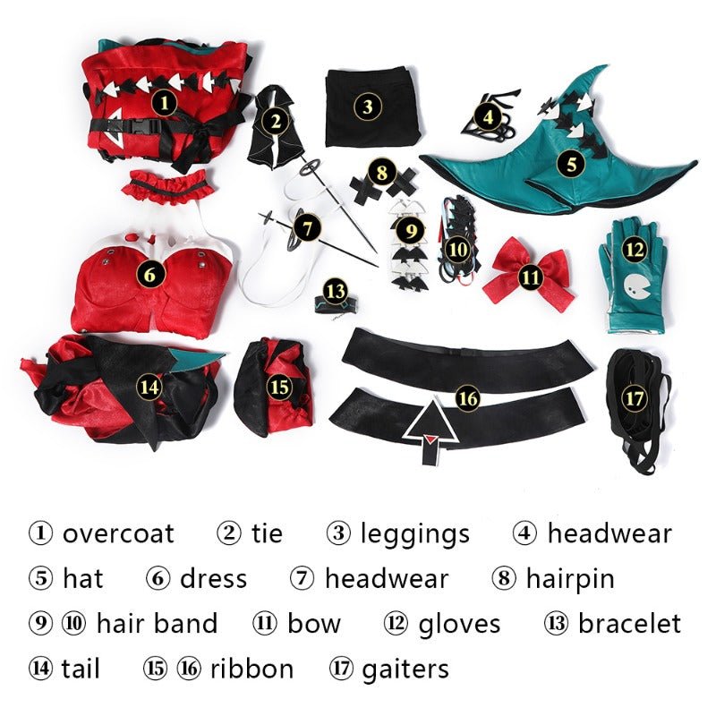 Traje de Cosplay de Skadi 2do Aniversario Arknights para Mujer - Fantasia Cosera