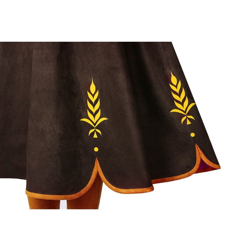 Conjunto Épico de Anna de Frozen II con Zapatos - Abraza la Magia de Arendelle - Fantasia Cosera