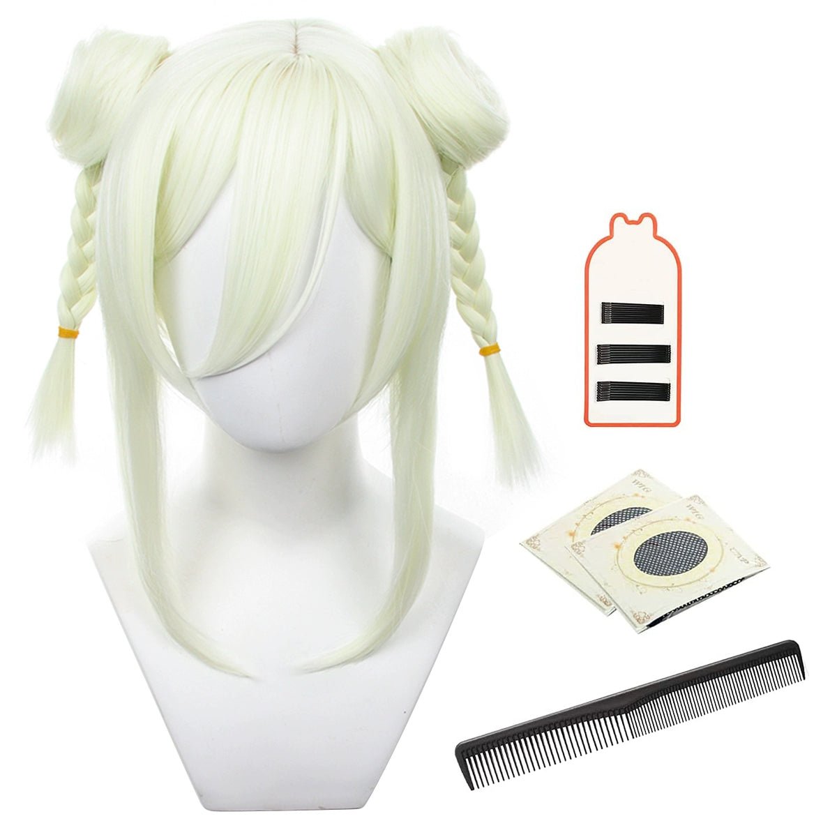 Peluca Blue Lock Qianqie Bao'er Maomao - Estilo Chino Dos Moños con Nueve Opciones de Color - Fantasia Cosera