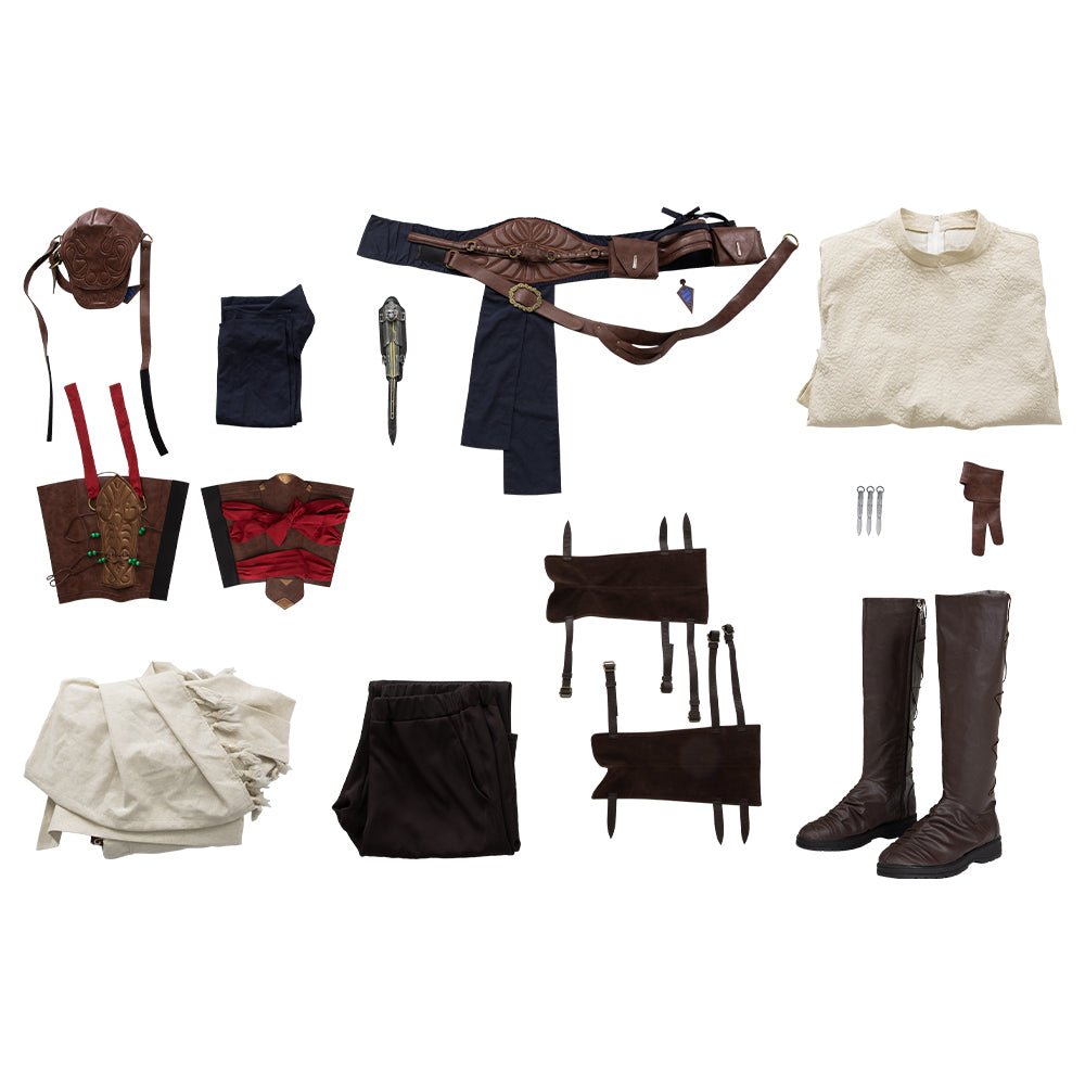 Traje Completo de Basim Ibn Ishaq de Assassin’s Creed Mirage con Zapatos - Fantasia Cosera