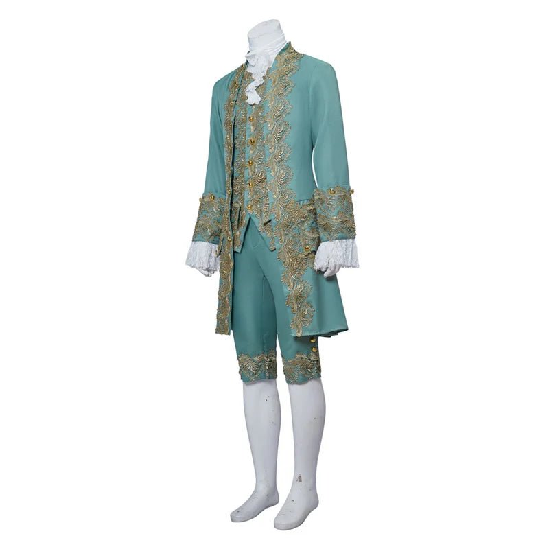 Traje de Caballero Victoriano del Siglo XVIII - Conjunto Aristocrático Medieval Real para Hombres - Fantasia Cosera