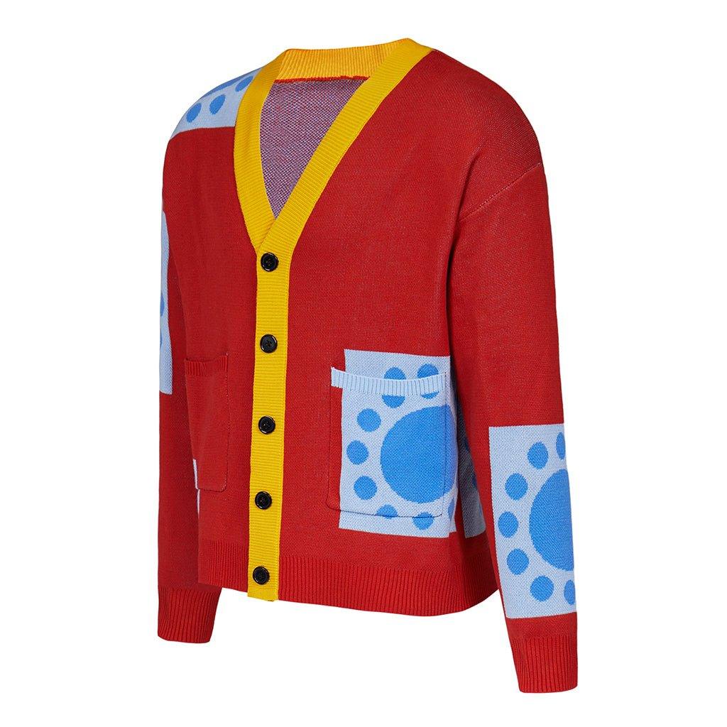 Suéter de Cosplay de Luffy del País Wano | Cardigan Anime para Adultos | Abrigo de Cosplay para Halloween - Fantasia Cosera