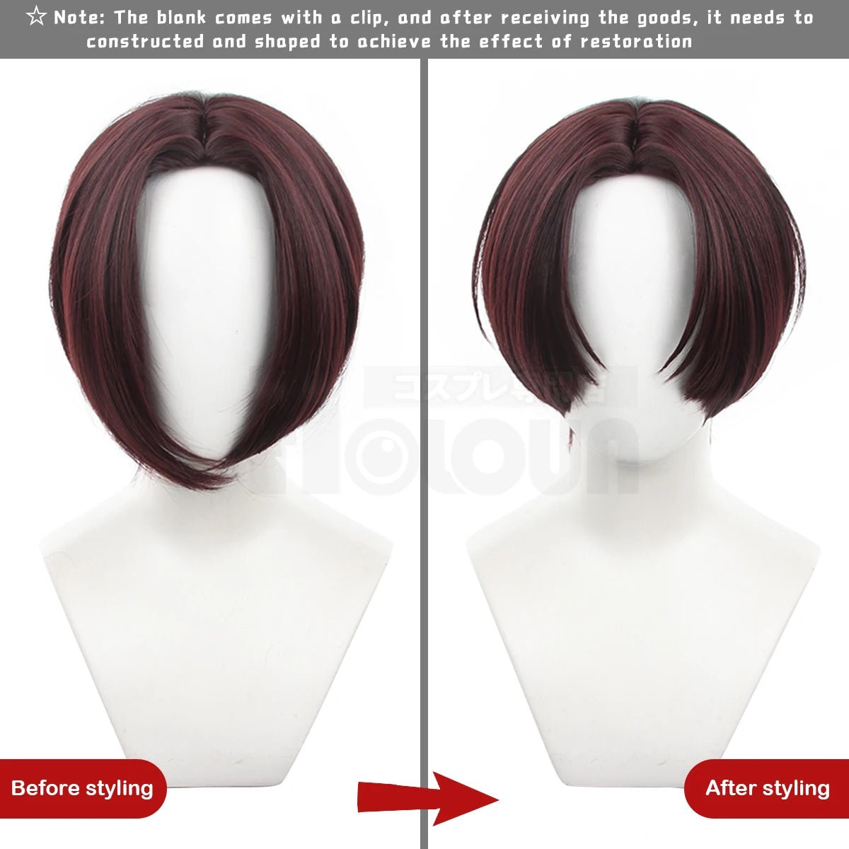 Peluca Cosplay Hayato Suo Wind Breaker Anime Fibra Sintética Ajustable Disfraz Halloween - Fantasia Cosera