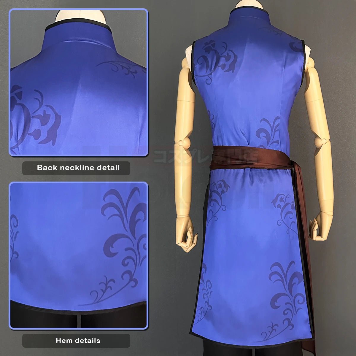 Traje de Cosplay de Kaiser de Blue Lock, Traje Chino Kung Fu Tang con Peluca de Fibras Sintéticas Ajustable para Fiestas - Fantasia Cosera
