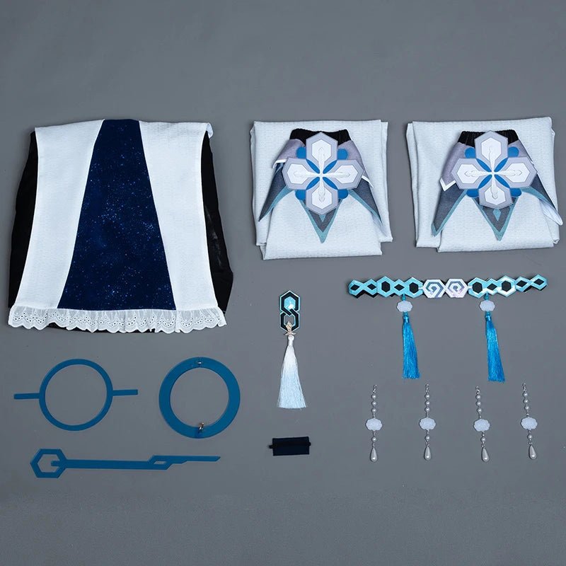 Traje de Cosplay de Guizhong de Genshin Impact para Mujer - Vestido de los Dioses de Liyue - Fantasia Cosera