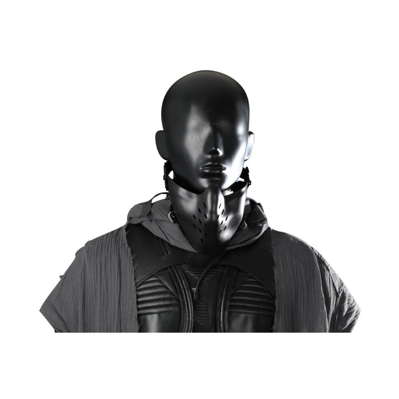 Traje de Cosplay Paul Atreides Fremen Stillsuit de Dune 2 con Mono y Máscara - Fantasia Cosera