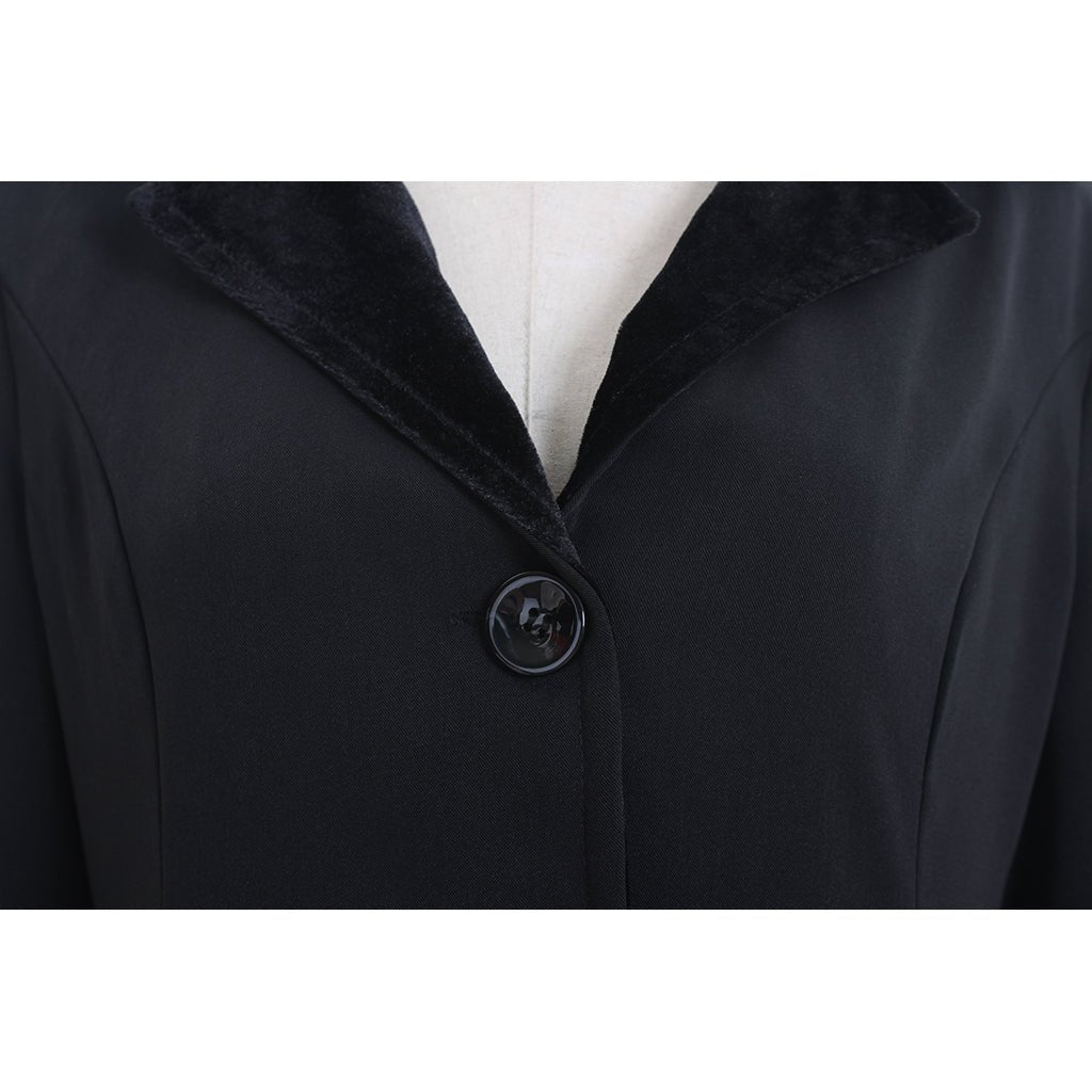 Traje de Cosplay de Mary Poppins Chaqueta Vestido Adulto Negro/Rojo - Fantasia Cosera