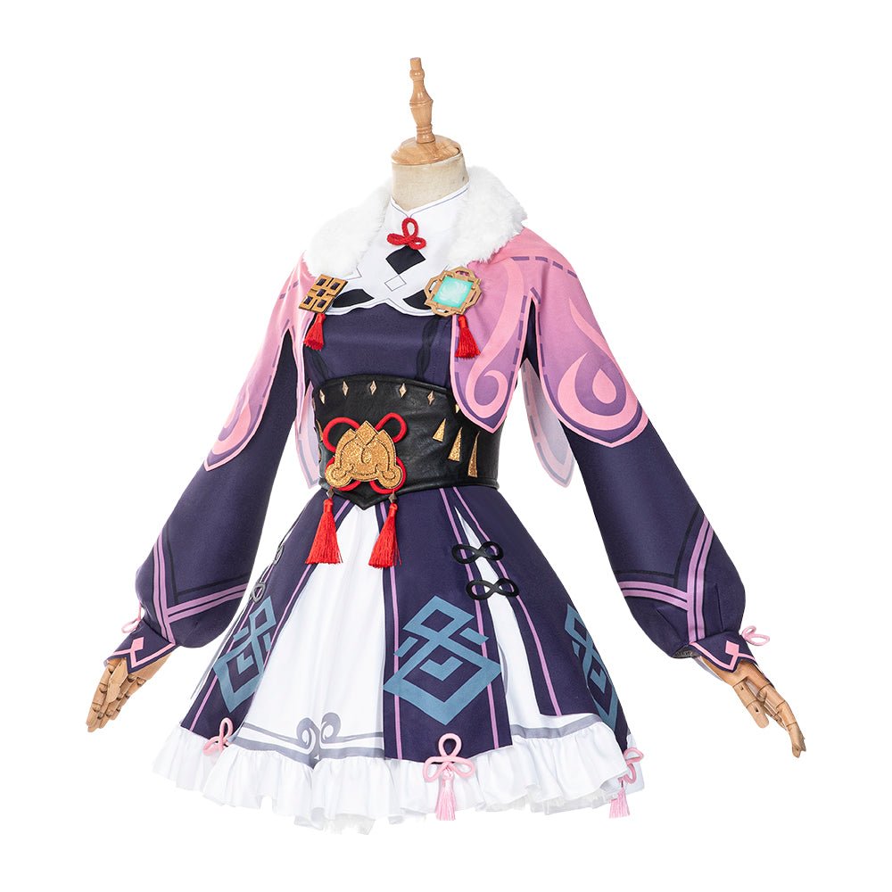 Genshin Impact - Traje de Cosplay de Yunjin con Vestido Lolita, Sombrero y Medias para Mujeres Adultas - Fantasia Cosera