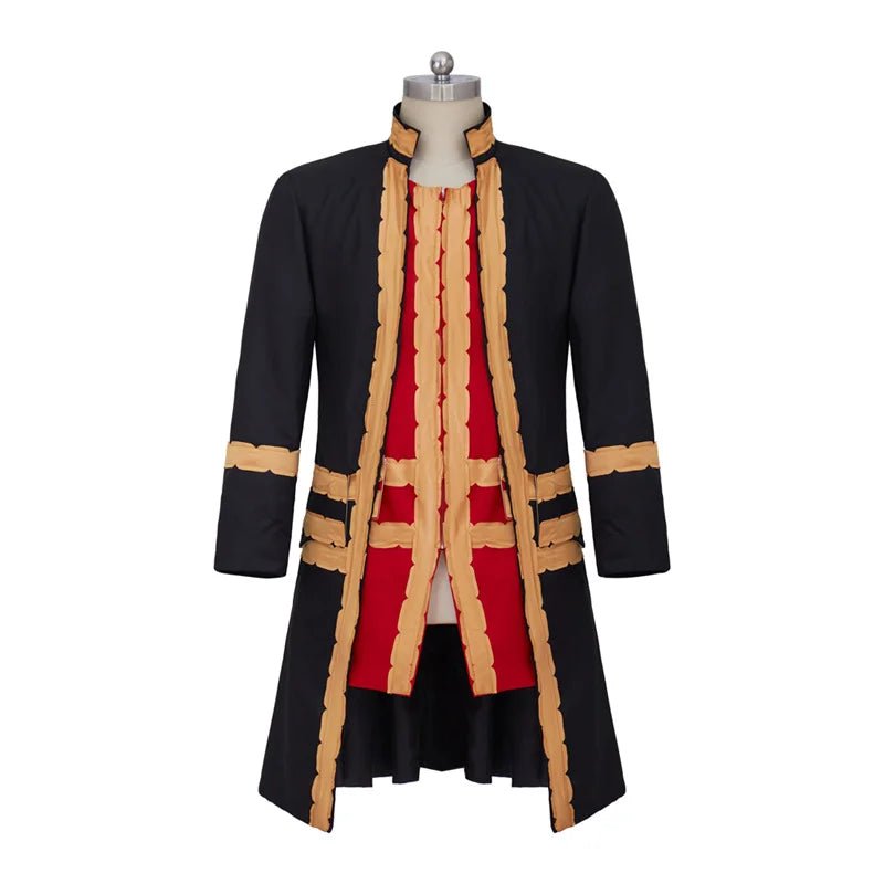 Uniforme de Oficial Colonial del Siglo XVIII - Chaqueta Victoriana de Regencia y Sombrero de Copa para Hombres - Fantasia Cosera