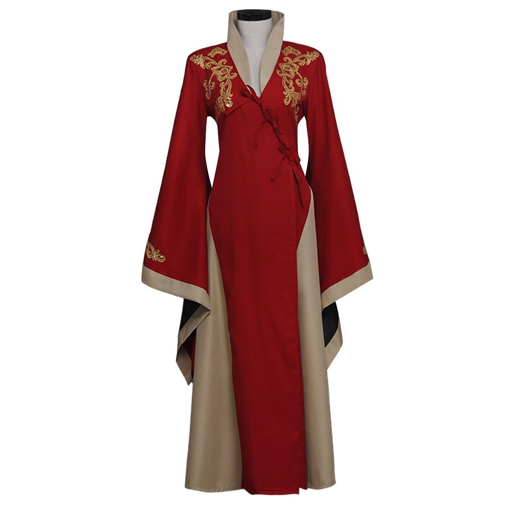 Vestido de Cosplay de la Reina Cersei Lannister de Juego de Tronos - Rojo para Mujer - Fantasia Cosera
