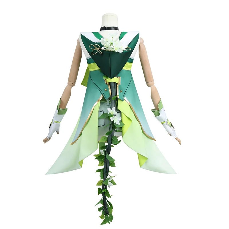 Traje de Cosplay Verina de Juego Wuthering Waves Vestido Verde Resonador Congénito Espectro para Mujer Disfraz de Fiesta de Halloween - Fantasia Cosera