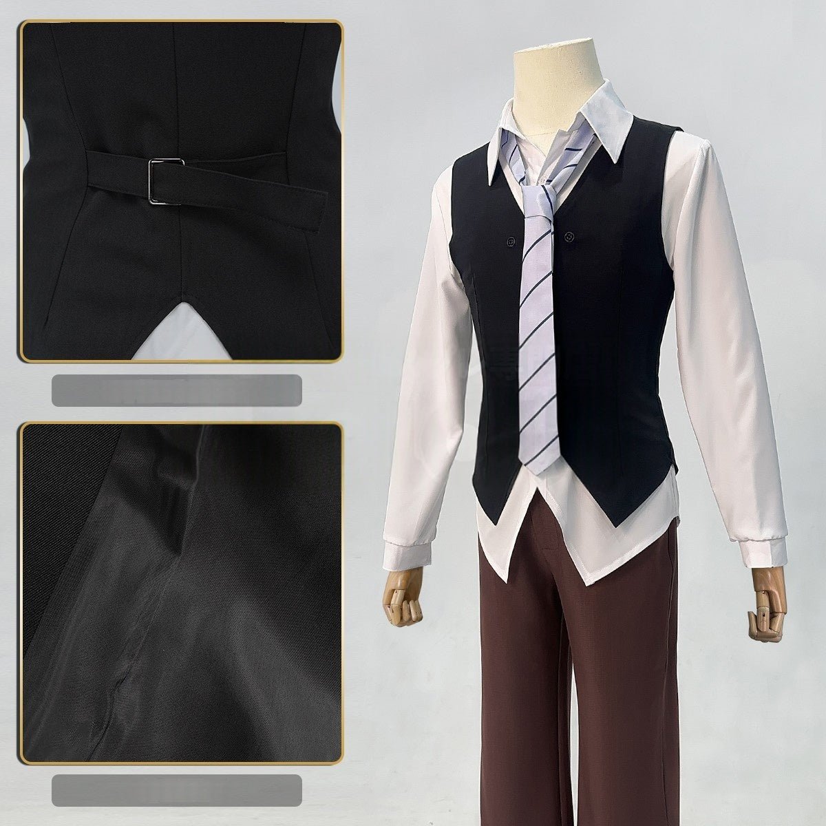 Traje de Cosplay de Edogawa Ranpo - Bungo Stray Dogs Anime - Fantasia Cosera